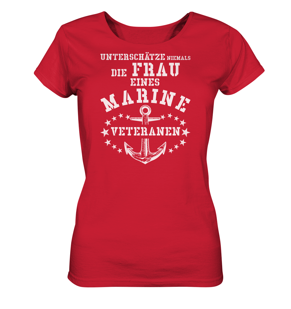 Unterschätze niemals die Frau.... - Ladies Organic Shirt
