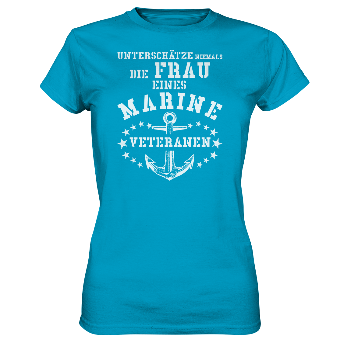 Unterschätze niemals die Frau.... - Ladies Premium Shirt