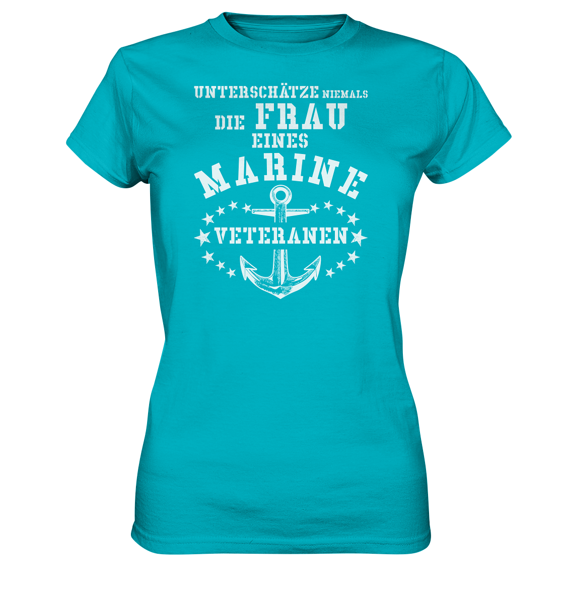 Unterschätze niemals die Frau.... - Ladies Premium Shirt