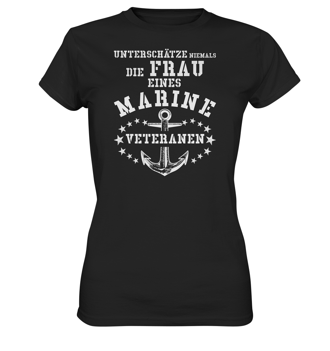 Unterschätze niemals die Frau.... - Ladies Premium Shirt