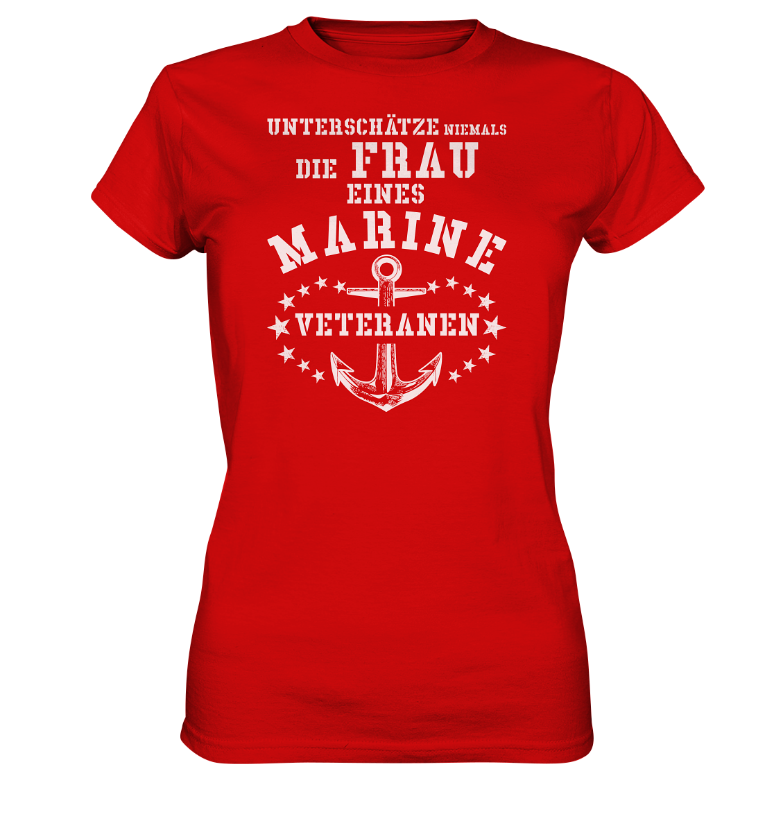 Unterschätze niemals die Frau.... - Ladies Premium Shirt