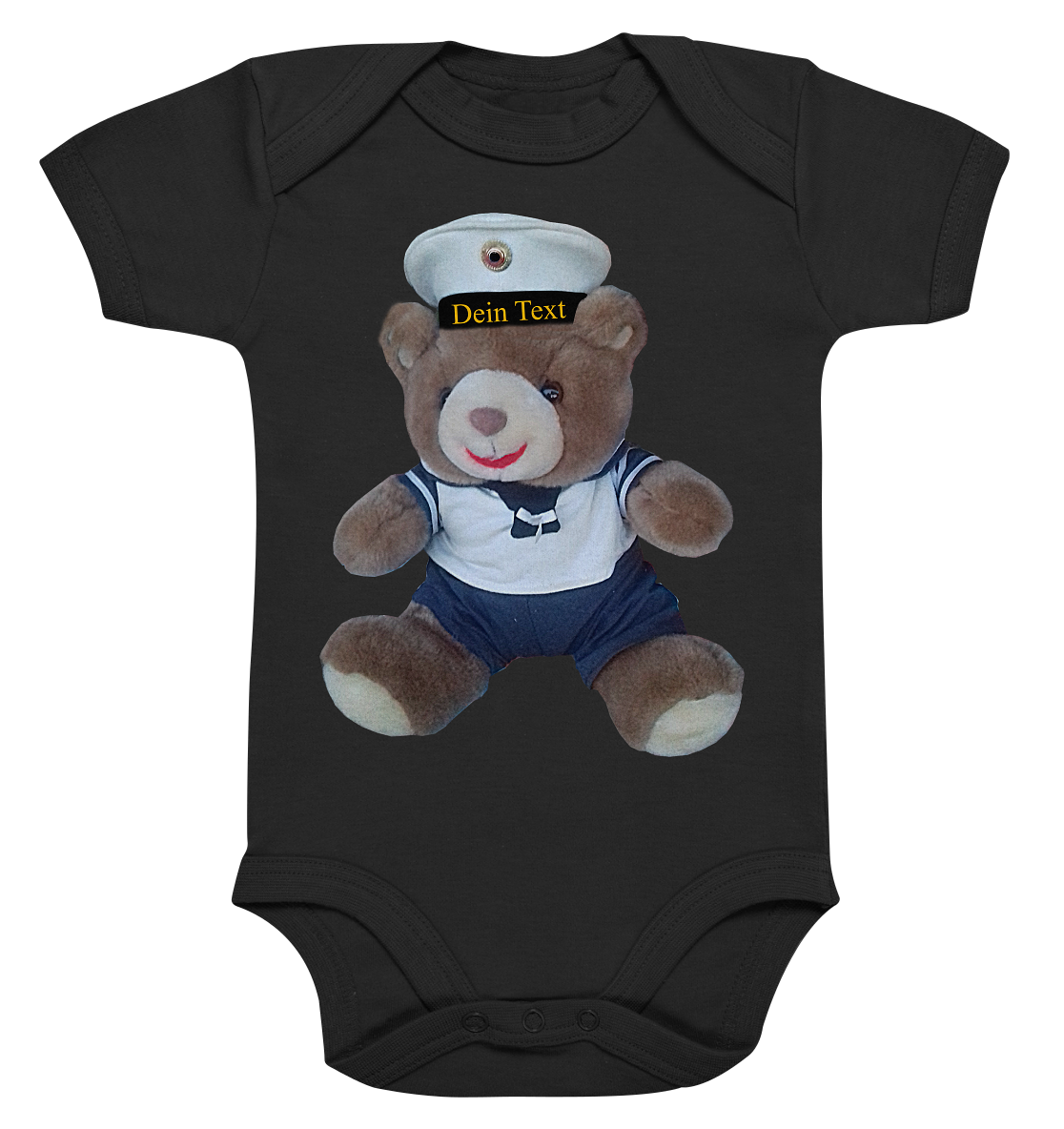 Teddy Dein Text - Organic Baby Bodysuite