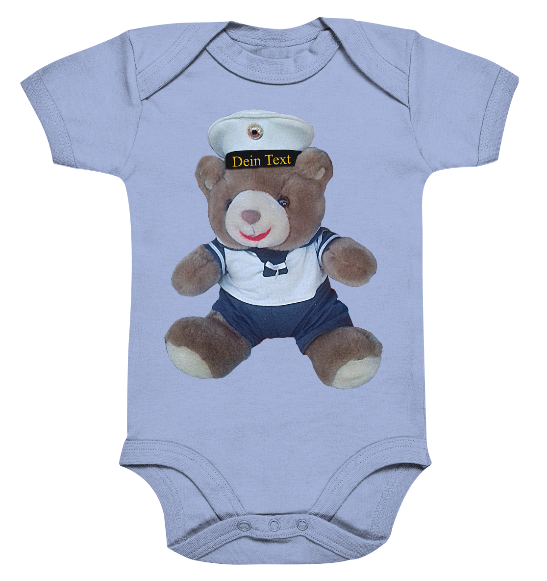 Teddy Dein Text - Organic Baby Bodysuite
