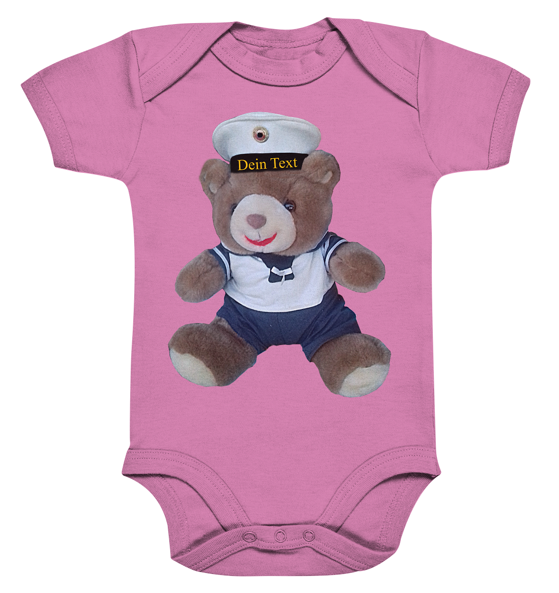 Teddy Dein Text - Organic Baby Bodysuite