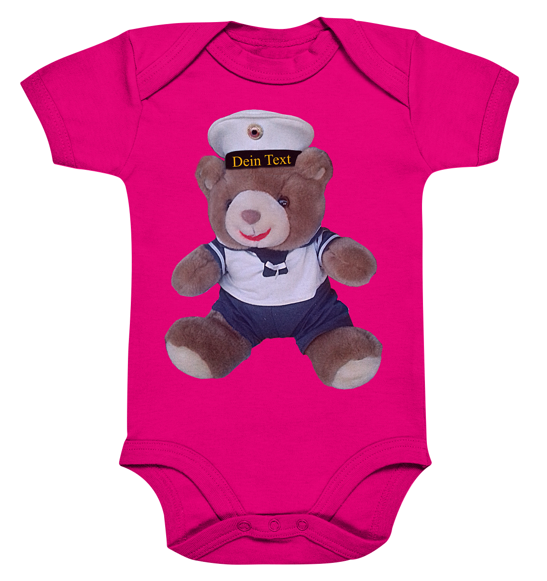 Teddy Dein Text - Organic Baby Bodysuite