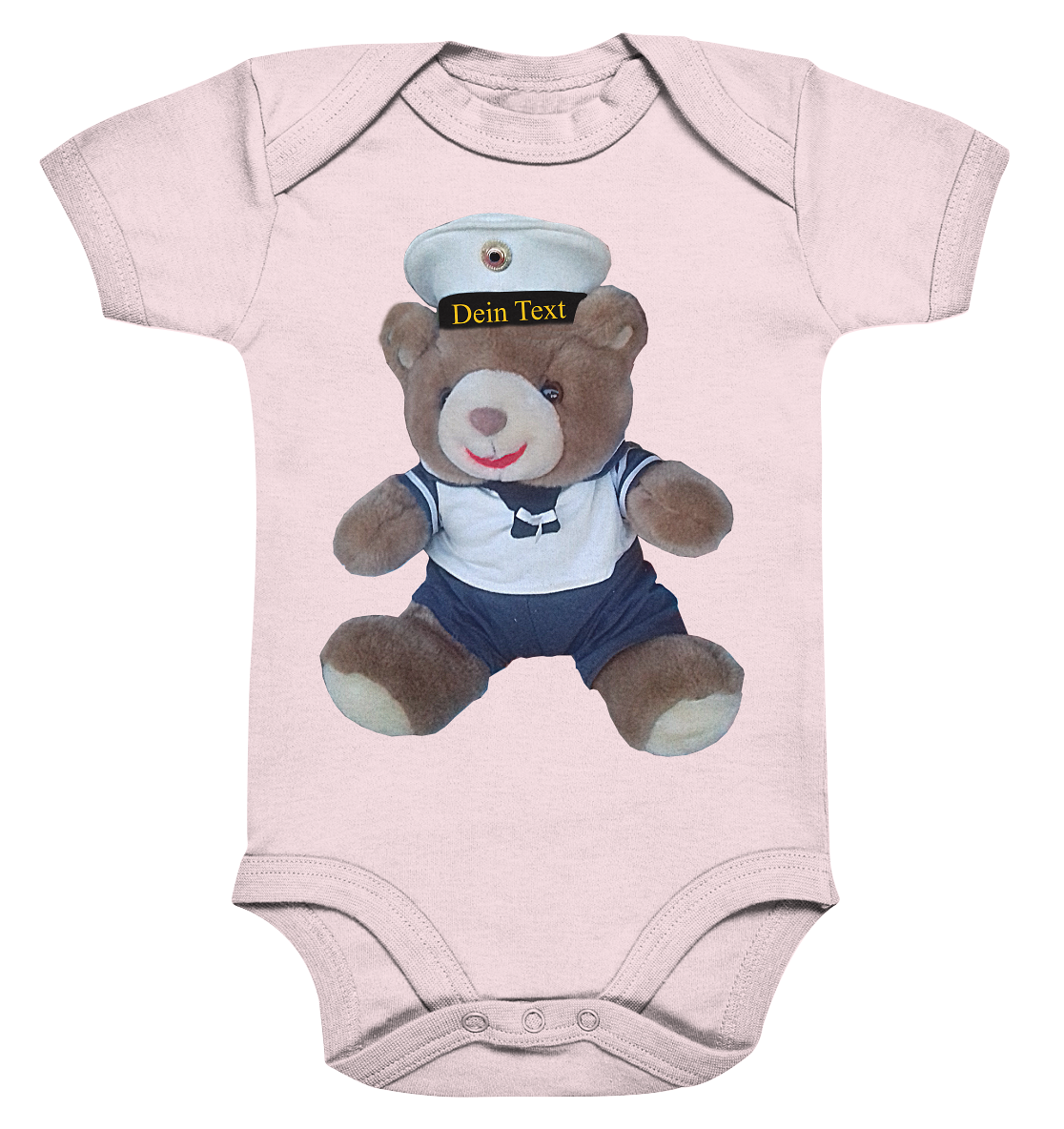 Teddy Dein Text - Organic Baby Bodysuite