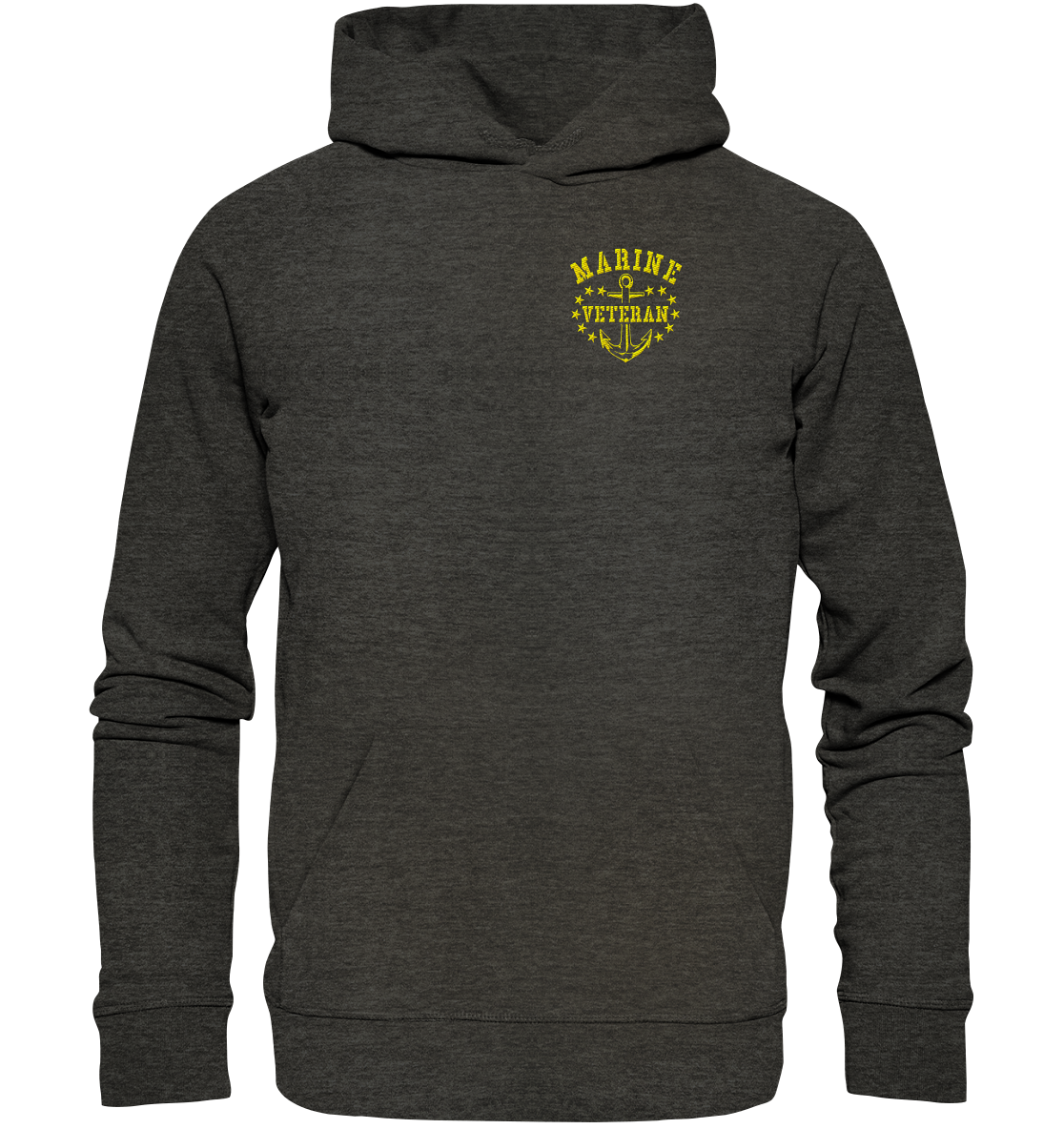 MARINE VETERAN Anker - Organic Hoodie (Stick)