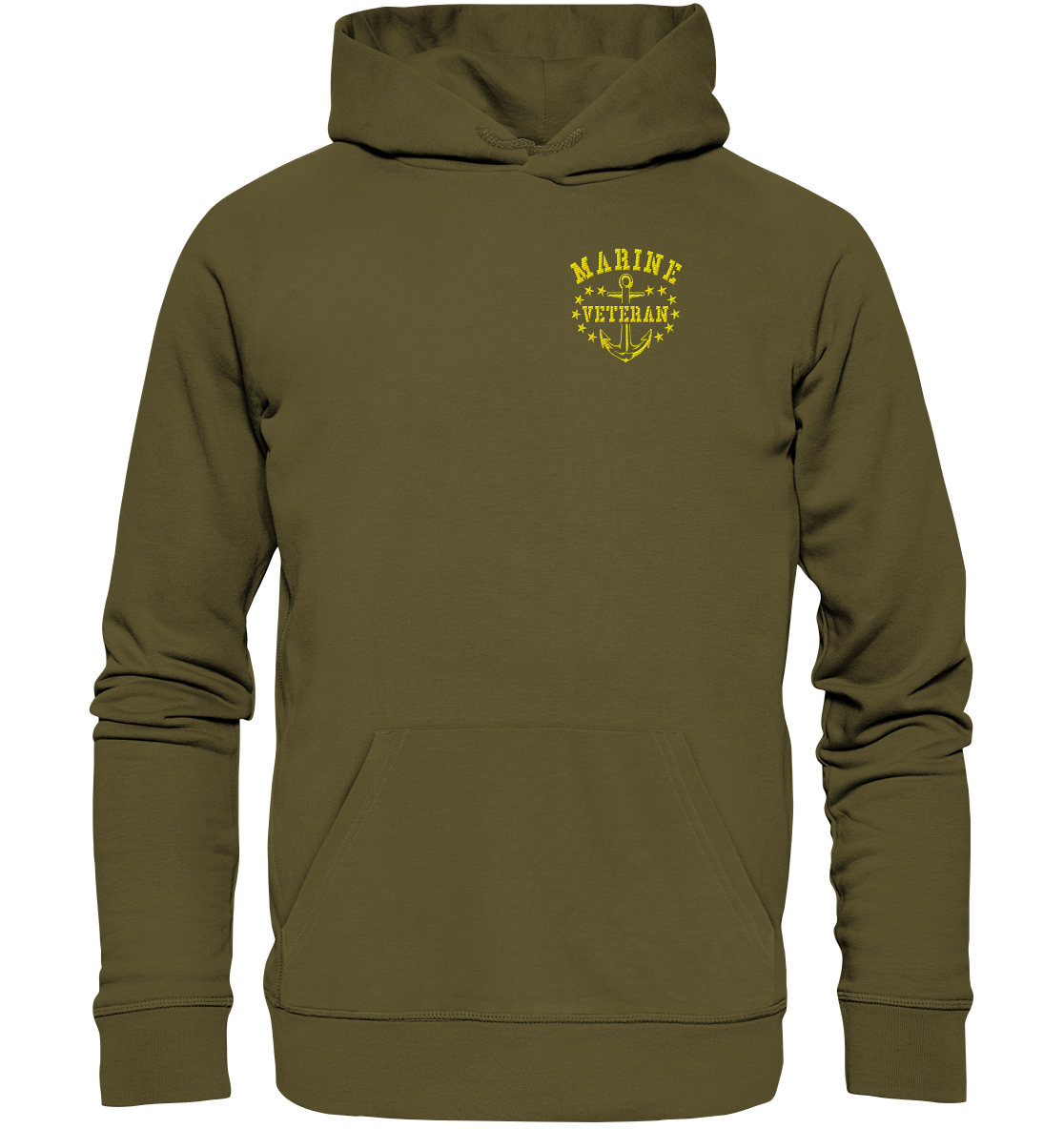 MARINE VETERAN Anker - Organic Hoodie (Stick)