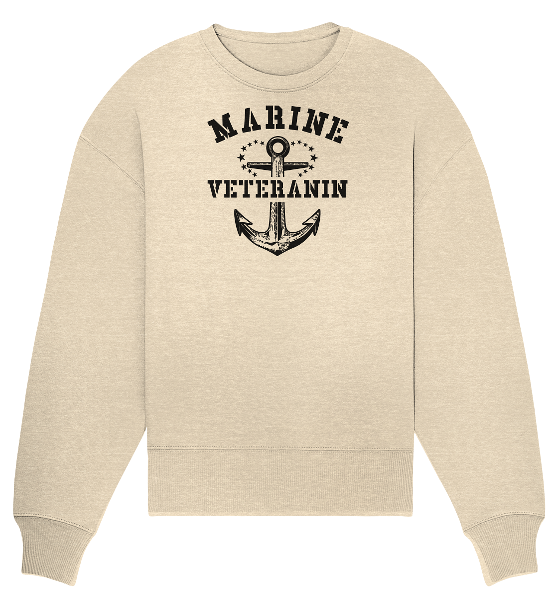 Marine Veteranin - Organic Oversize Sweatshirt