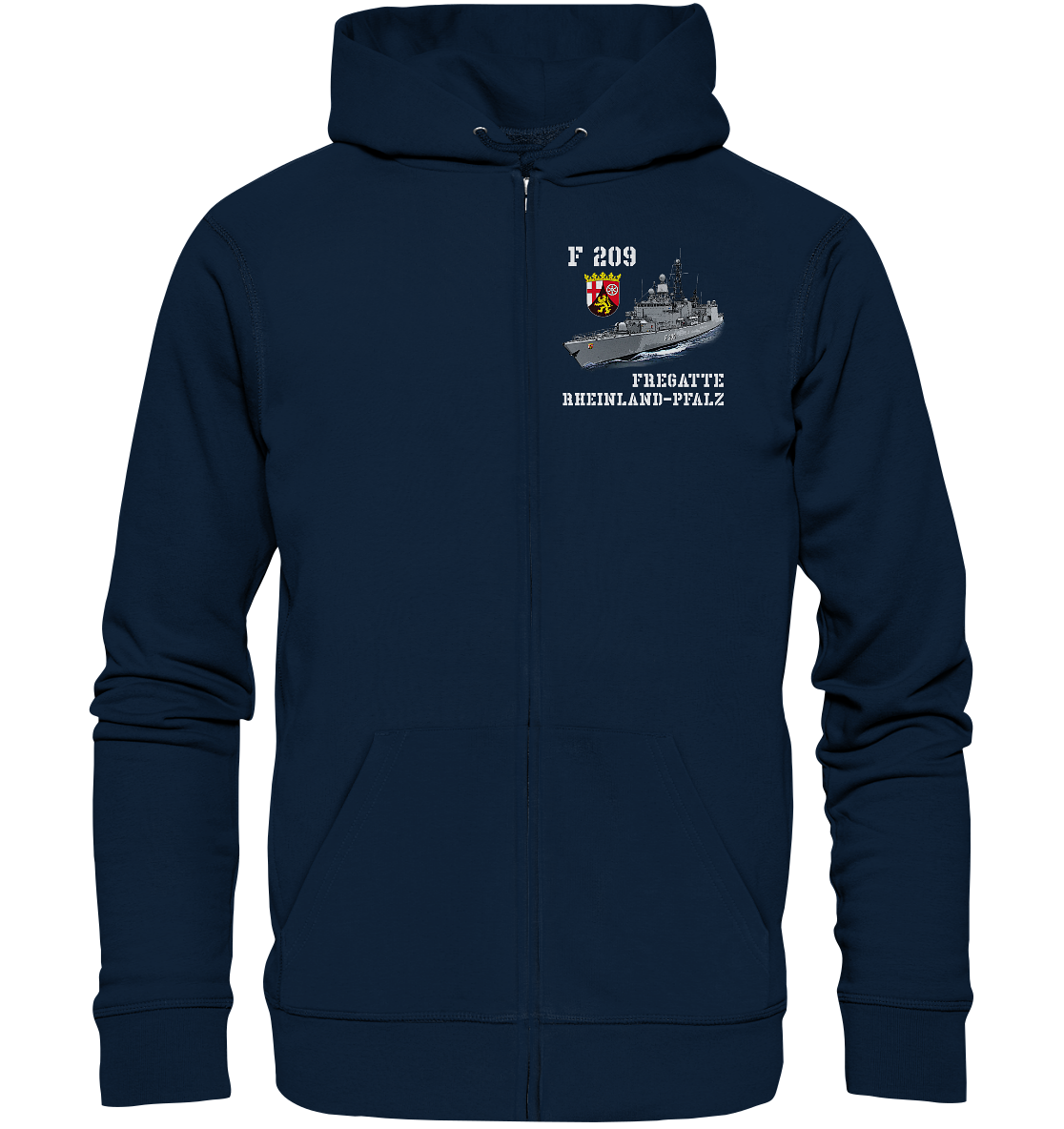 F209 Fregatte RHEINLAND-PFALZ - Organic Kapuzenjacke