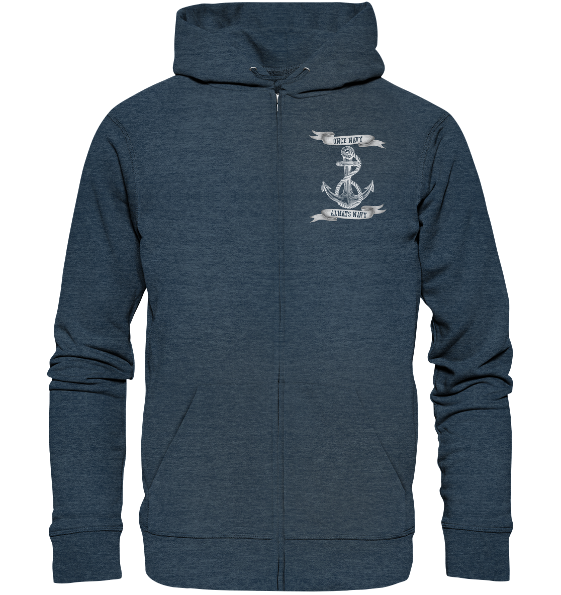 ANKER once Navy - always Navy - Organic Kapuzenjacke