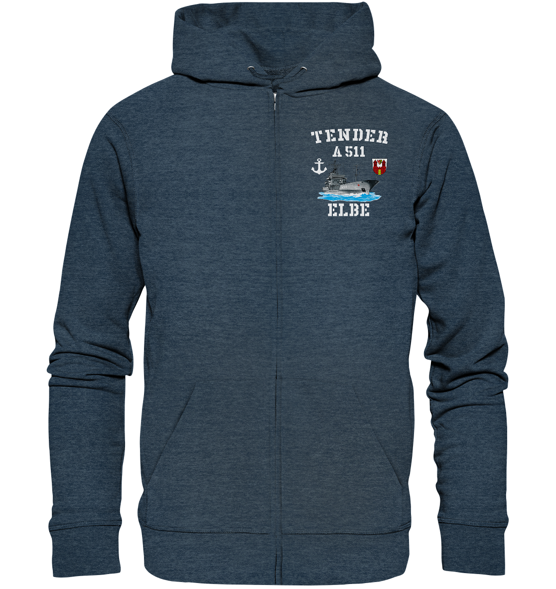 Tender A511 ELBE Anker - Organic Kapuzenjacke
