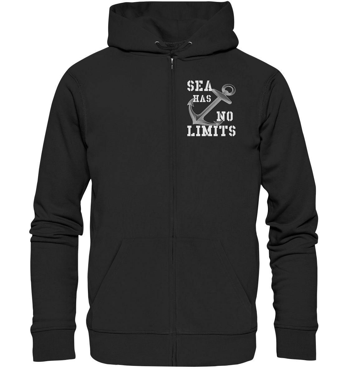 Sea has no limits - Organic Kapuzenjacke