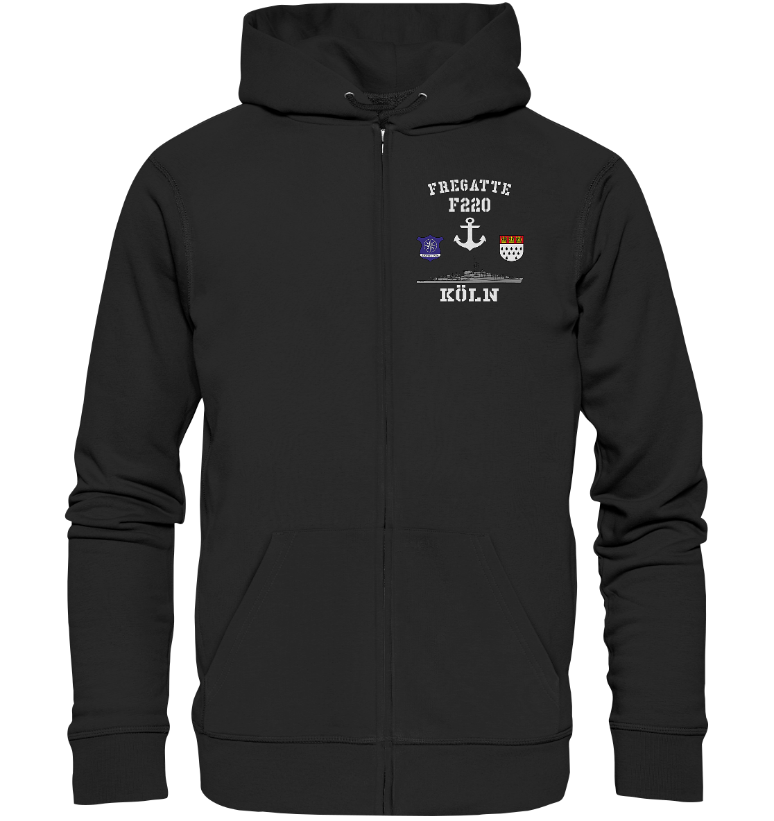 Fregatte F220 KÖLN Anker - Organic Kapuzenjacke