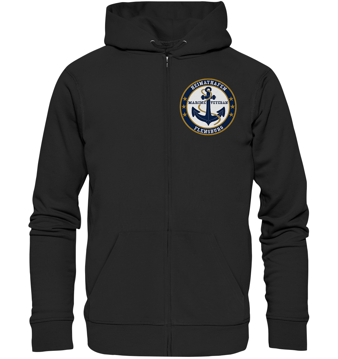 Marine Veteran Heimathafen FLENSBURG - Organic Kapuzenjacke