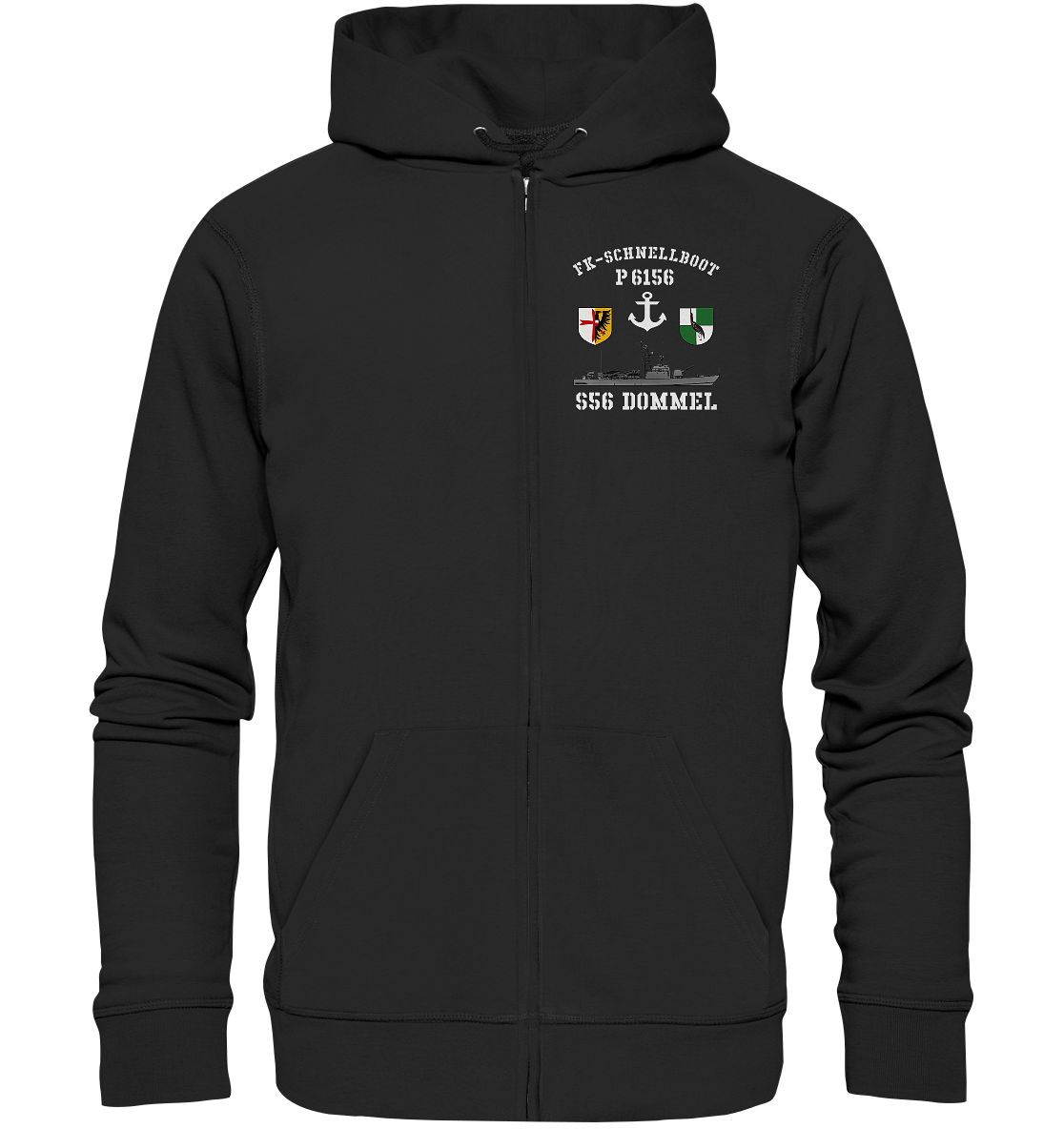 FK-Schnellboot P6156 DOMMEL Anker - Organic Kapuzenjacke