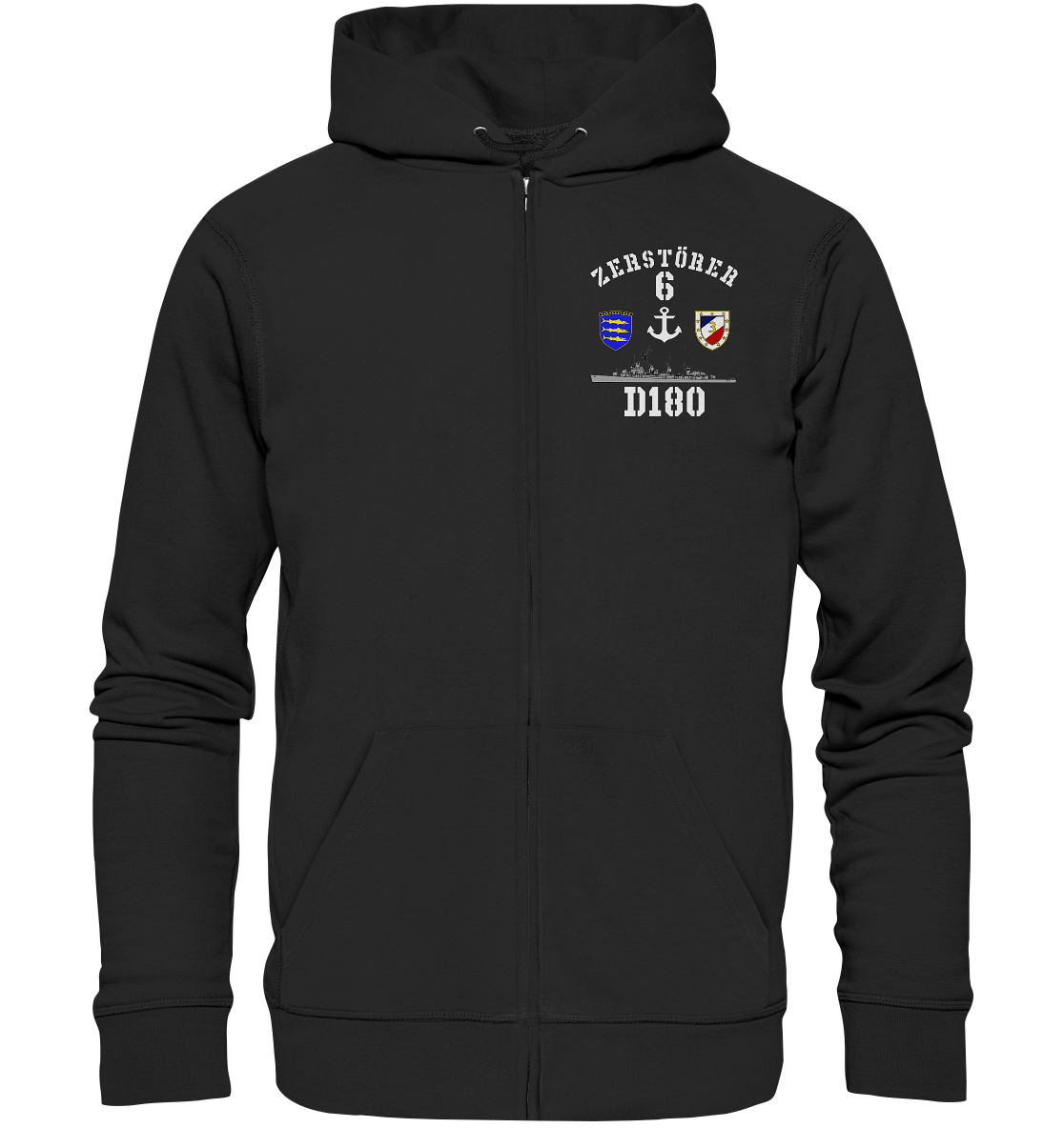 D180 ZERSTÖRER 6 Anker - Organic Kapuzenjacke