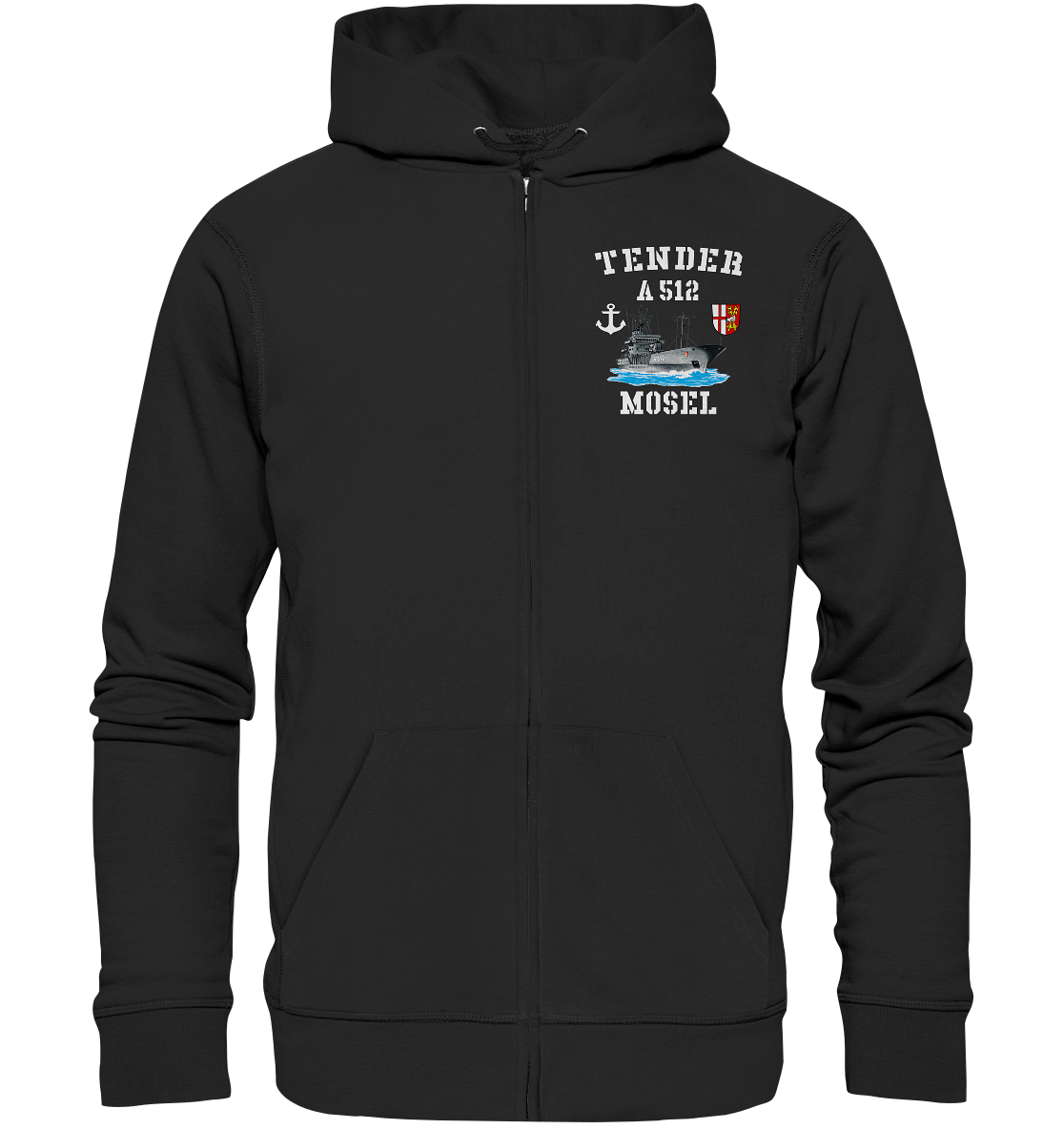 Tender A512 MOSEL Anker - Organic Kapuzenjacke