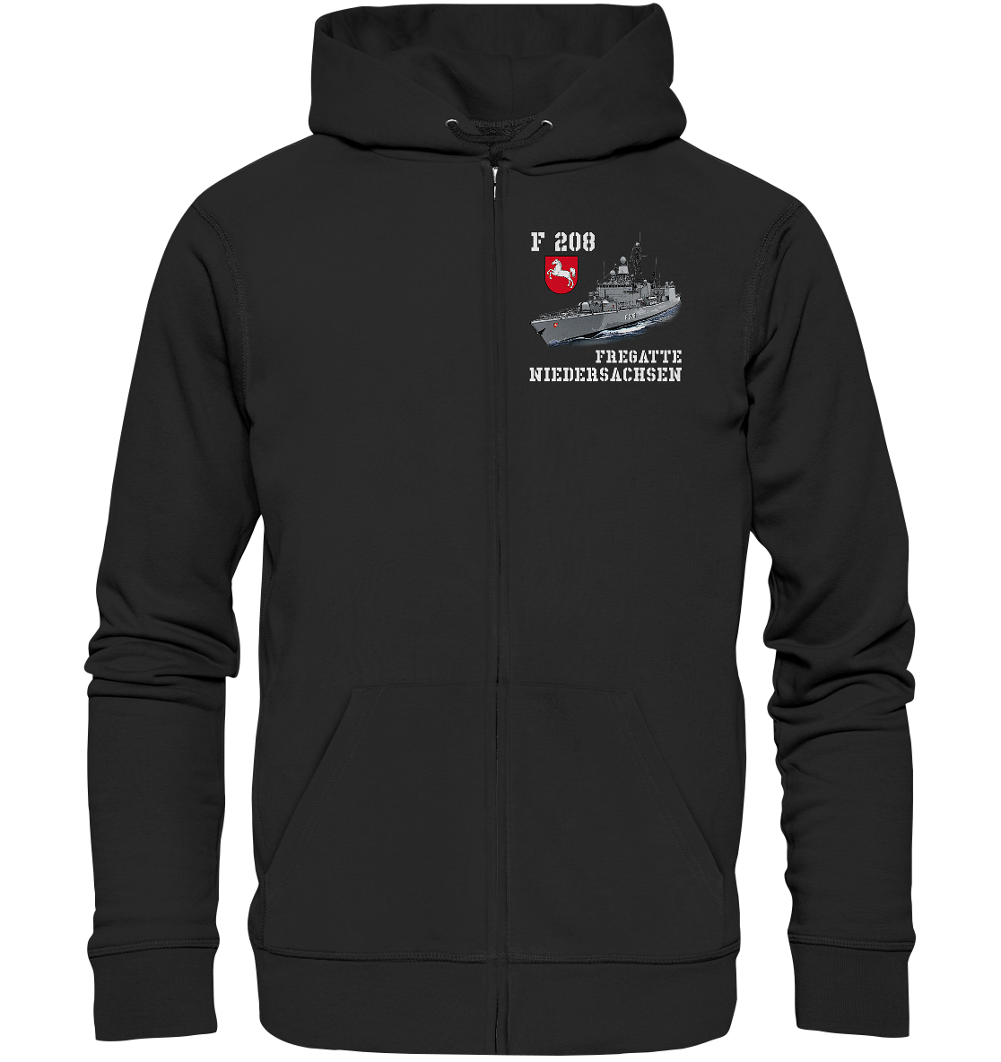 F208 Fregatte NIEDERSACHSEN - Organic Kapuzenjacke