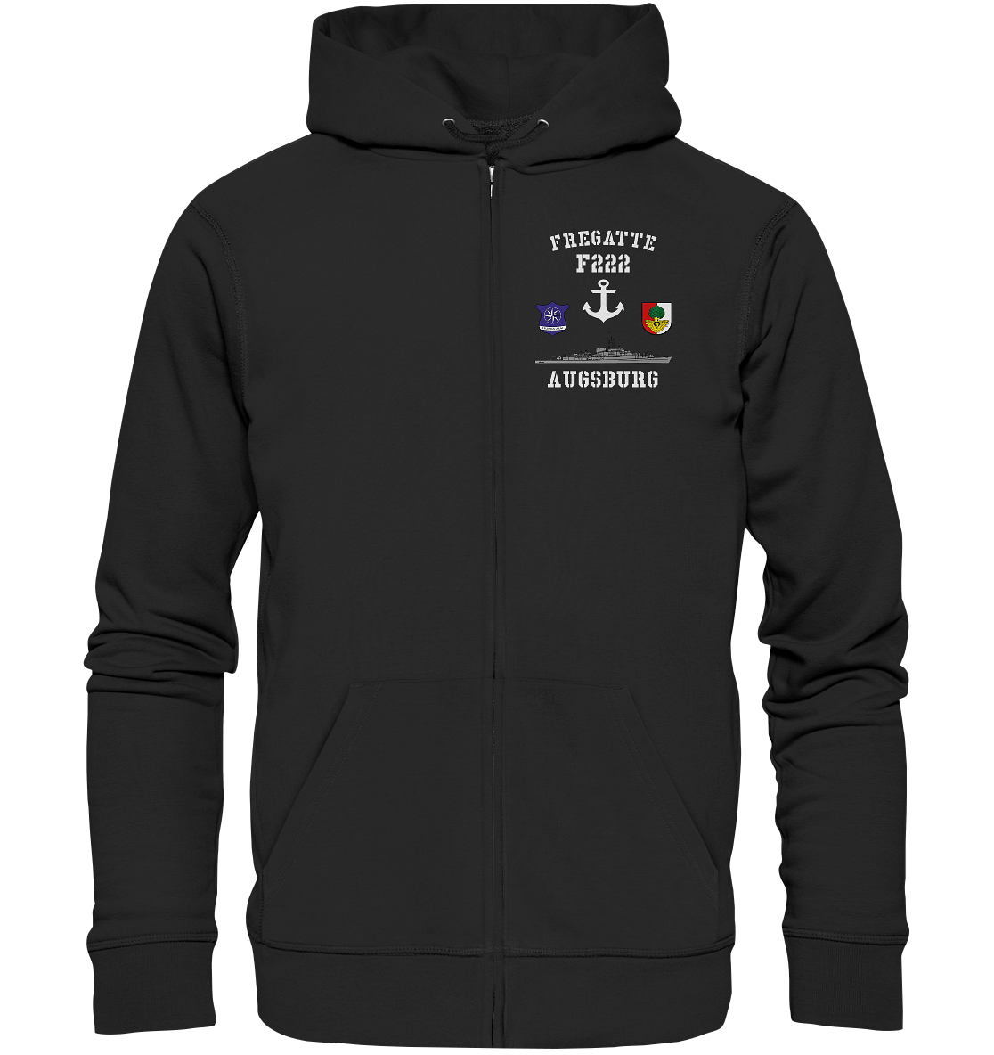 Fregatte F222 AUGSBURG Anker - Organic Kapuzenjacke