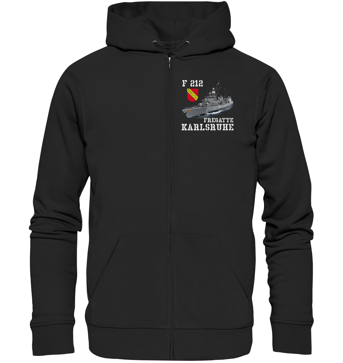 F212 Fregatte KARLSRUHE - Organic Kapuzenjacke