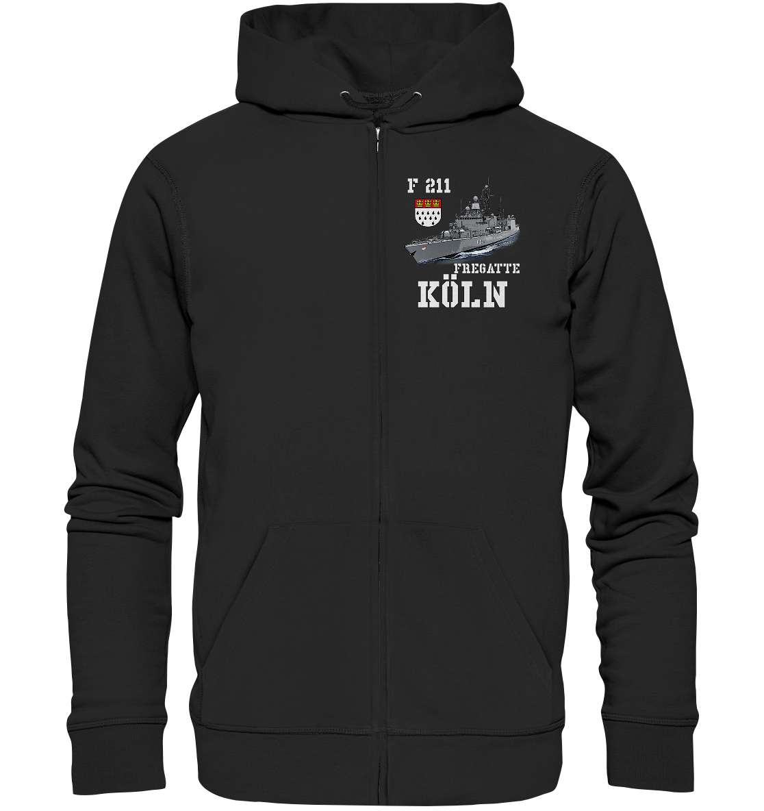 F211 Fregatte KÖLN - Organic Kapuzenjacke
