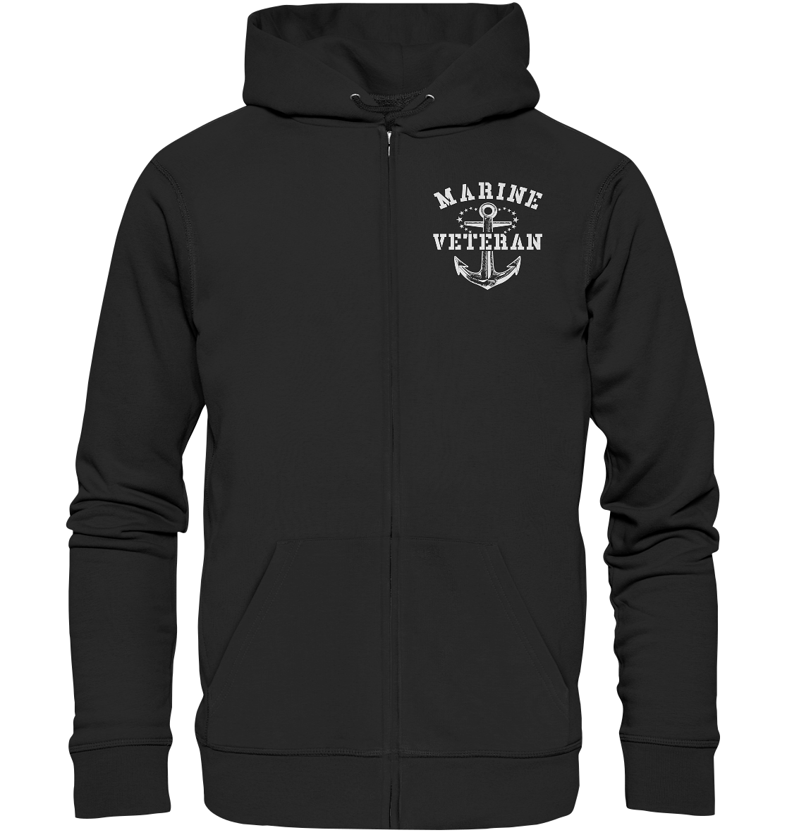 MARINE VETERAN ANKER - Organic Kapuzenjacke