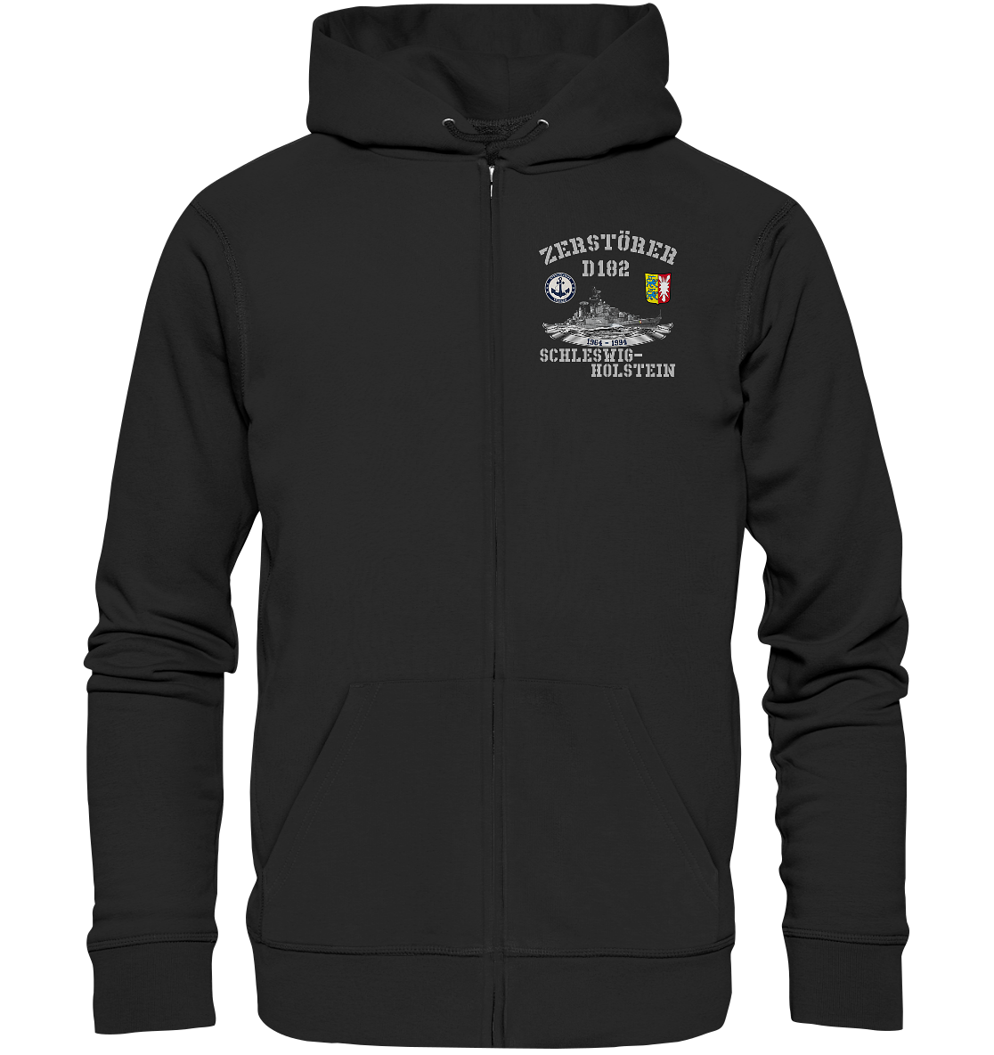 Zerstörer D182 SCHLESWIG-HOLSTEIN Bundesmarine Veteran - Organic Zipper