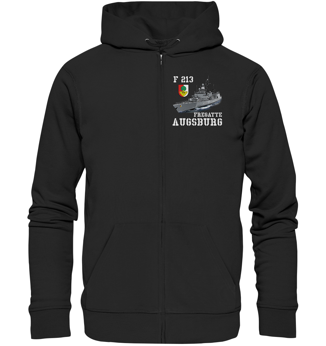 F213 Fregatte AUGSBURG - Organic Kapuzenjacke