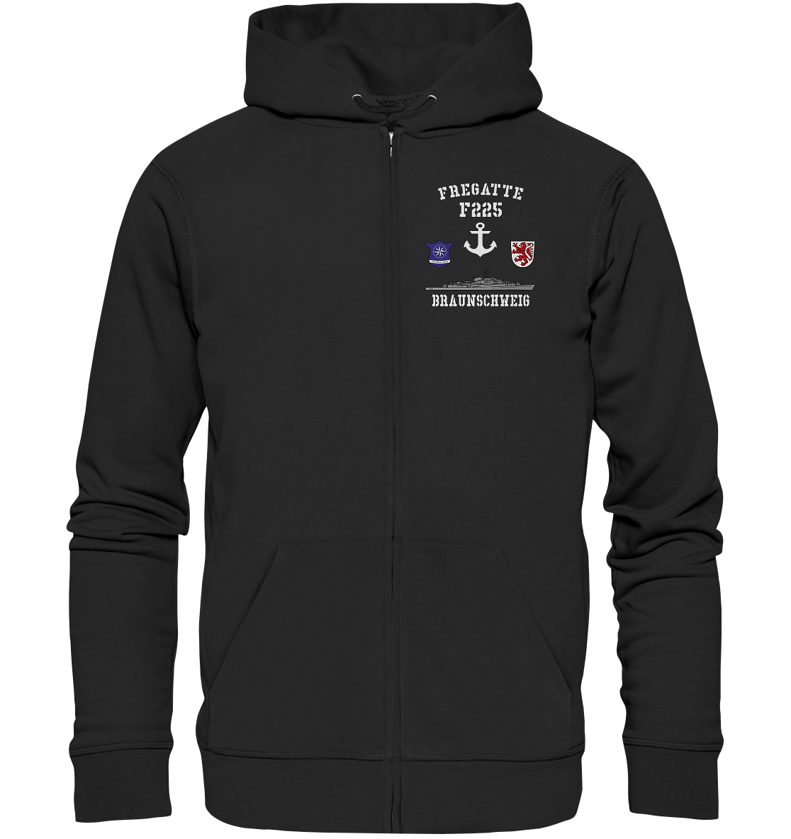 Fregatte F225 BRAUNSCHWEIG Anker - Organic Kapuzenjacke