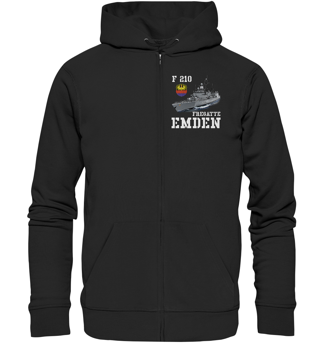 F210 Fregatte EMDEN - Organic Kapuzenjacke