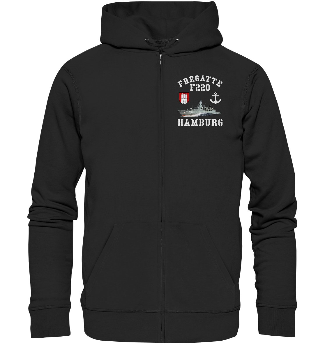 Fregatte F220 HAMBURG Anker - Organic Kapuzenjacke