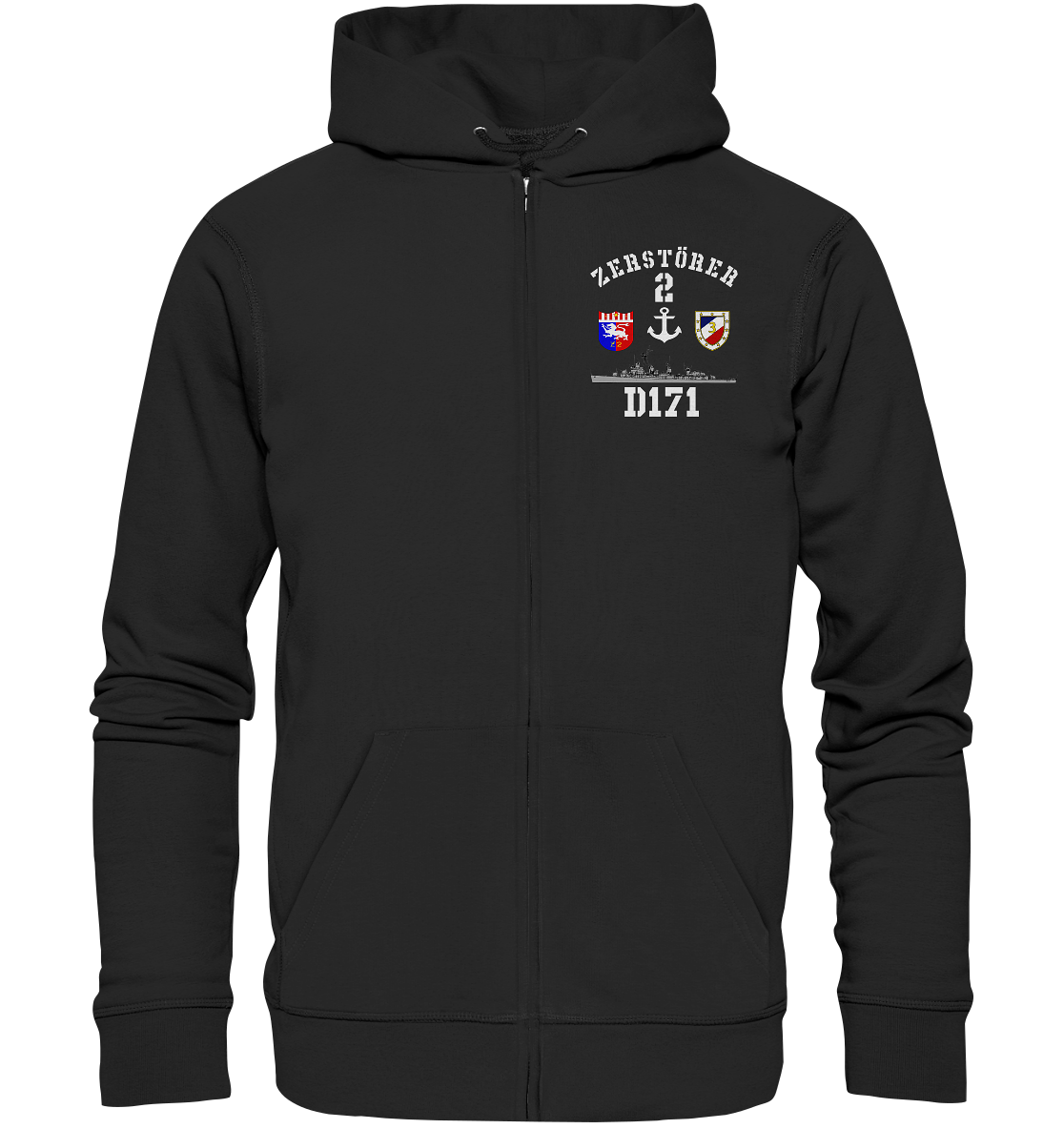 D171 ZERSTÖRER 2 Anker - Organic Kapuzenjacke