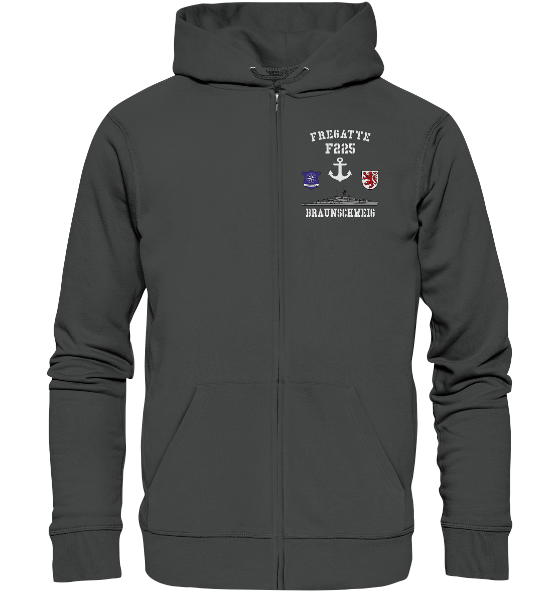 Fregatte F225 BRAUNSCHWEIG Anker - Organic Kapuzenjacke