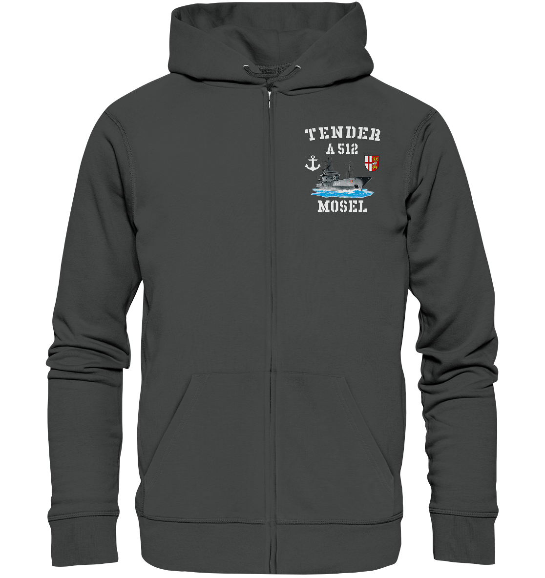 Tender A512 MOSEL Anker - Organic Kapuzenjacke