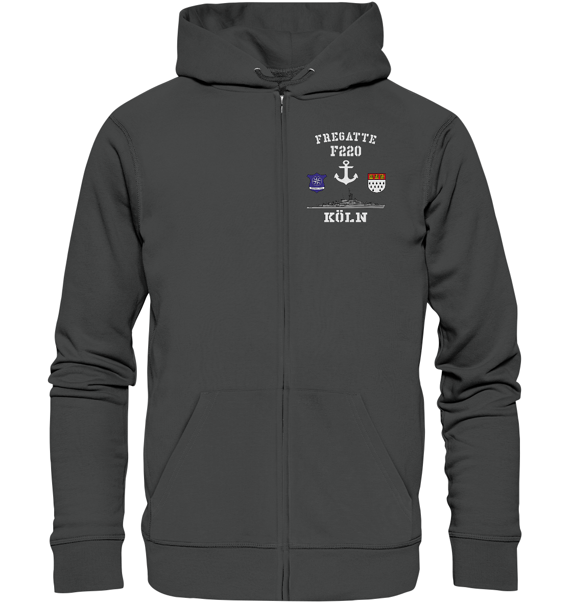 Fregatte F220 KÖLN Anker - Organic Kapuzenjacke