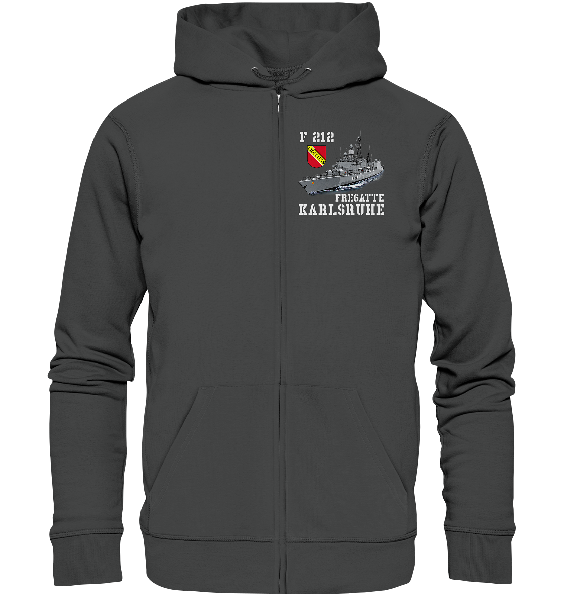 F212 Fregatte KARLSRUHE - Organic Kapuzenjacke