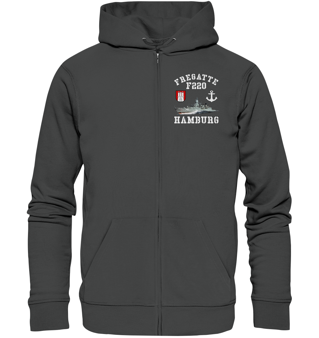 Fregatte F220 HAMBURG Anker - Organic Kapuzenjacke