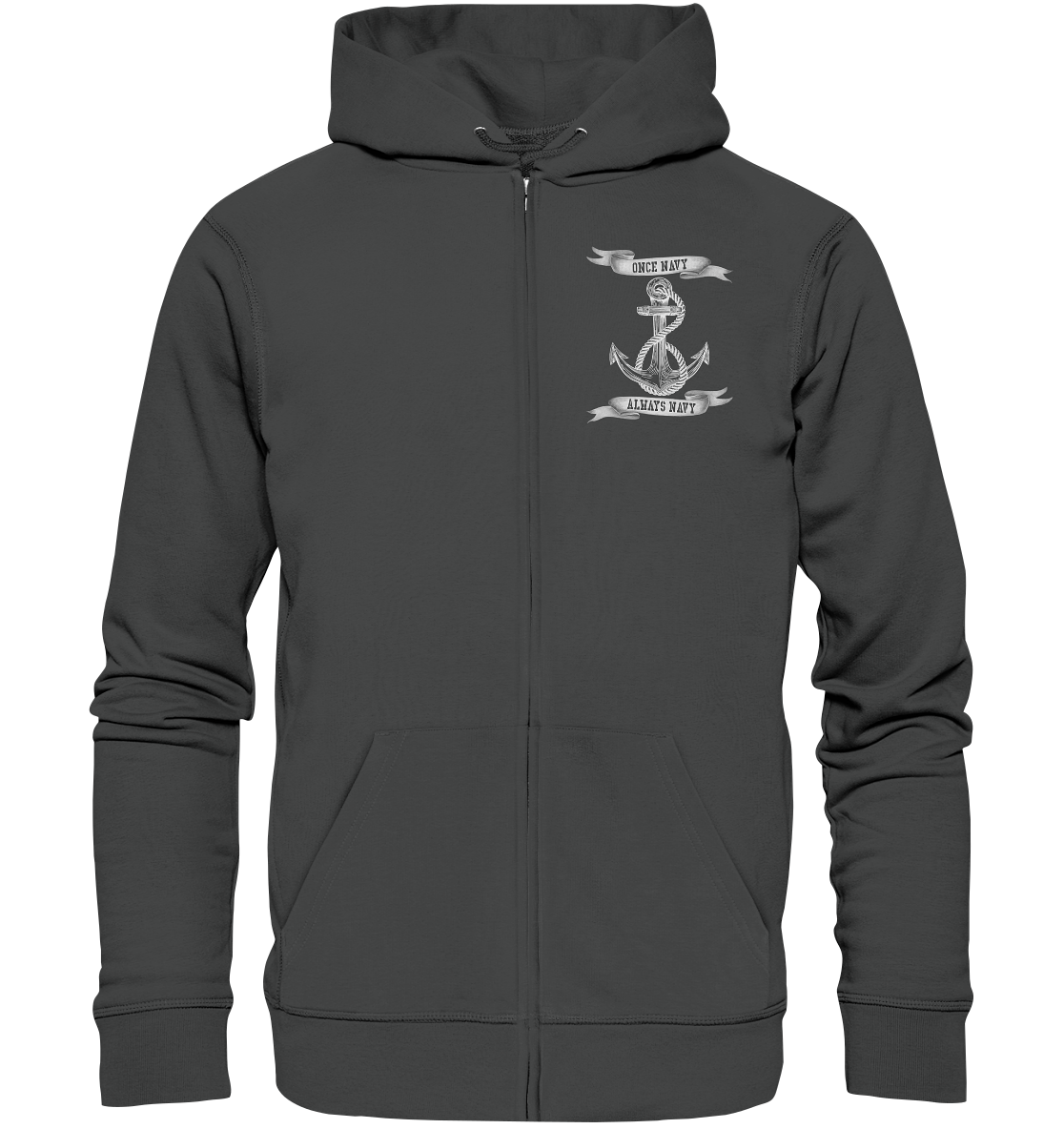 ANKER once Navy - always Navy - Organic Kapuzenjacke