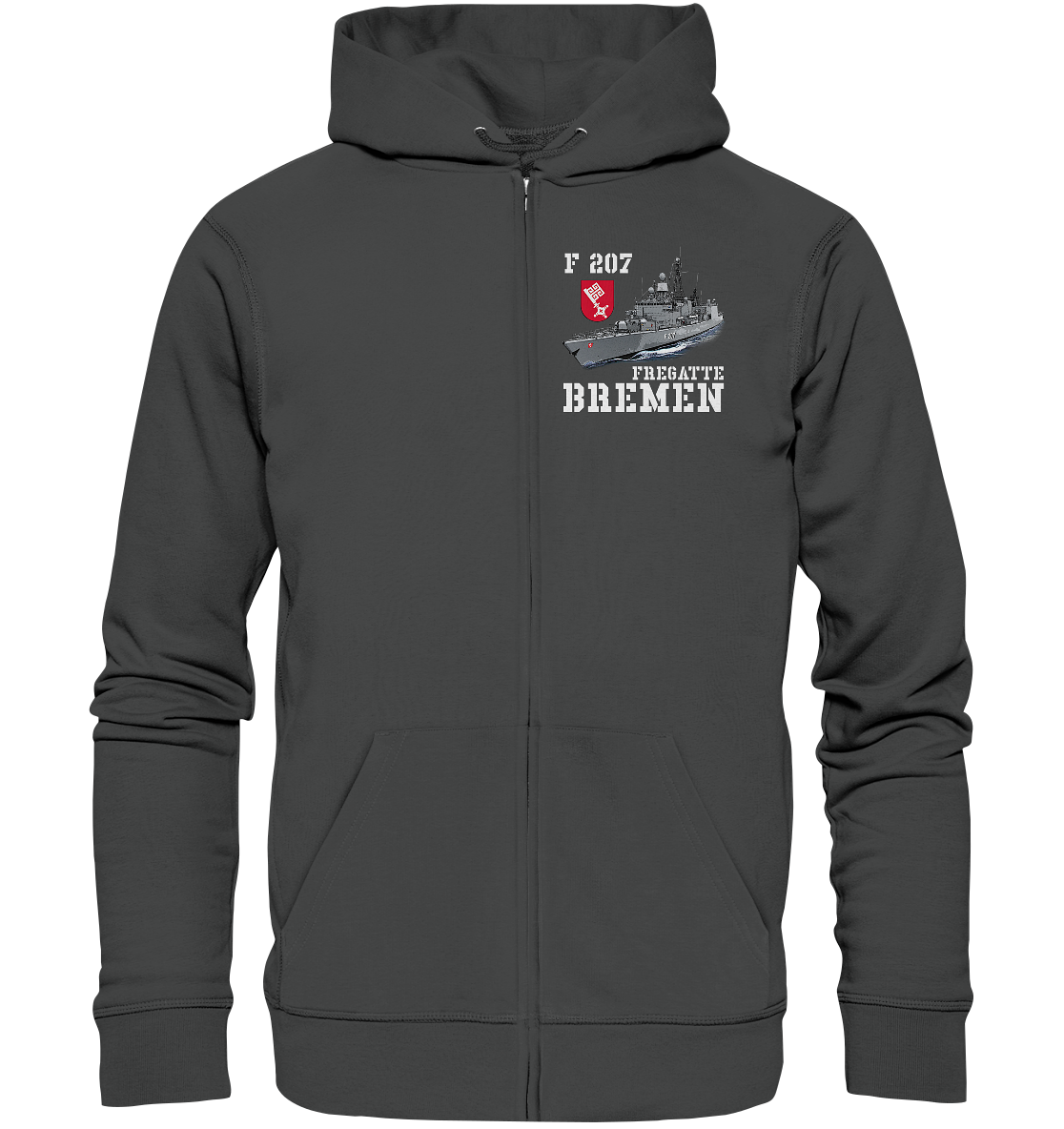 F207 Fregatte BREMEN - Organic Kapuzenjacke