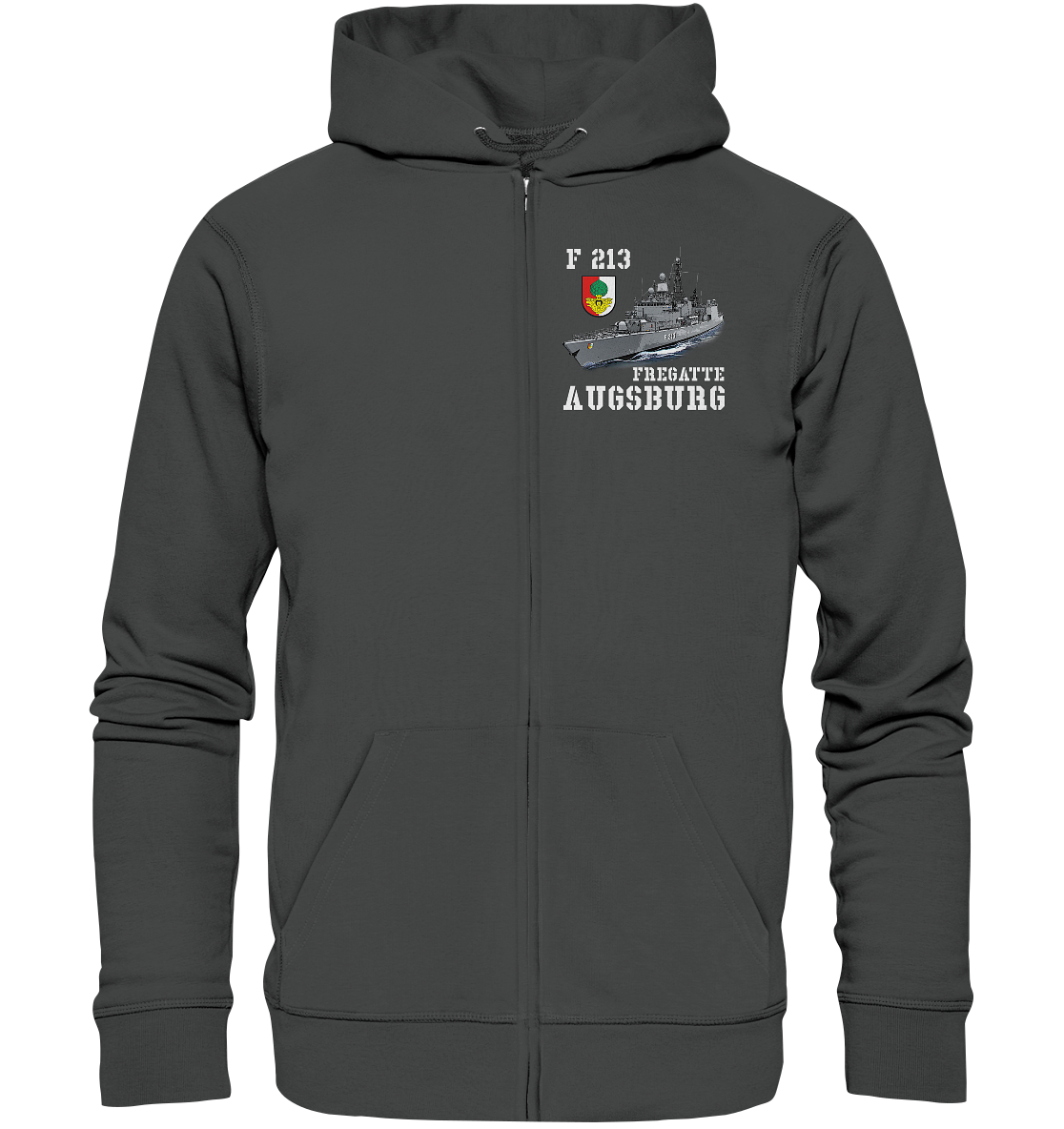 F213 Fregatte AUGSBURG - Organic Kapuzenjacke