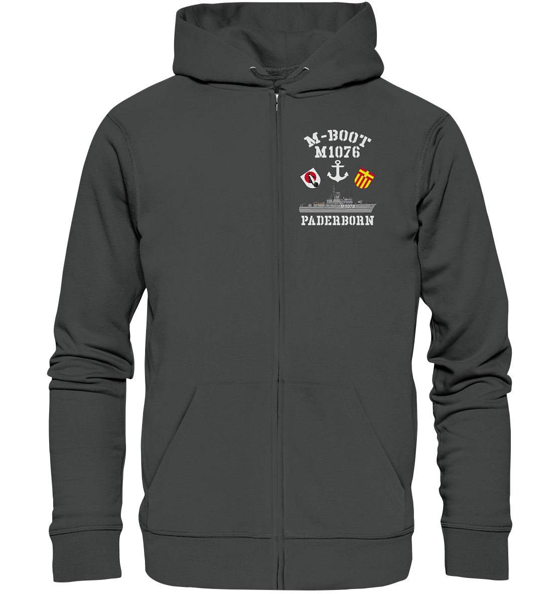 M-Boot M1076 PADERBORN Anker (HL) - Organic Kapuzenjacke