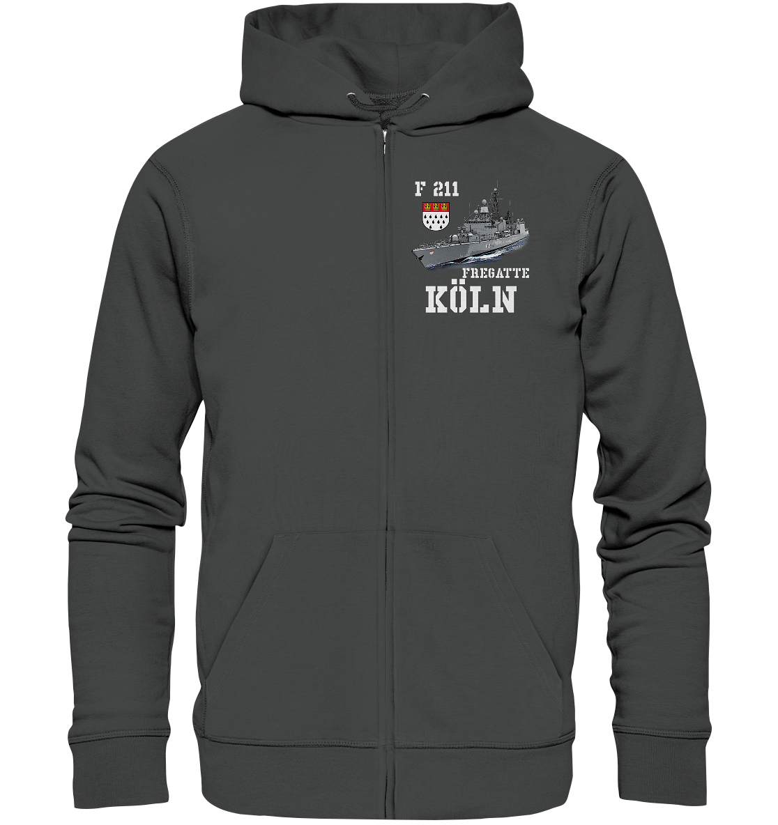 F211 Fregatte KÖLN - Organic Kapuzenjacke
