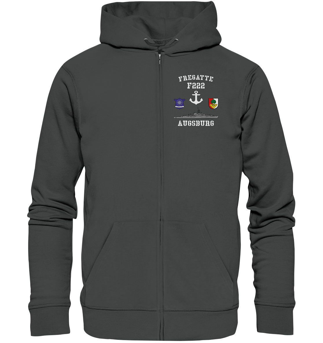 Fregatte F222 AUGSBURG Anker - Organic Kapuzenjacke