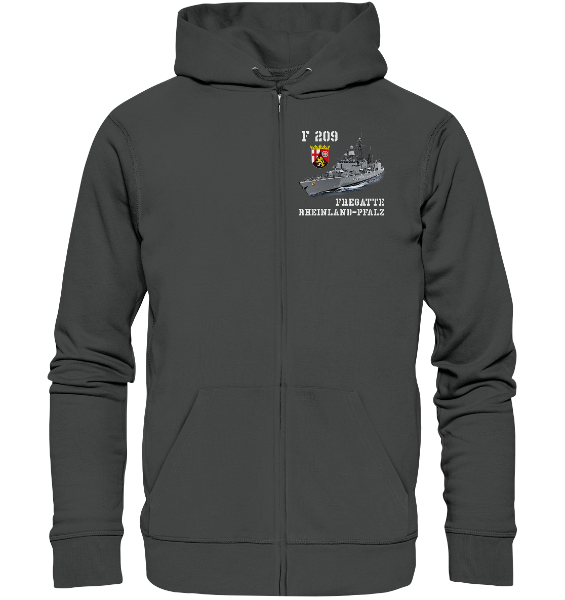F209 Fregatte RHEINLAND-PFALZ - Organic Kapuzenjacke