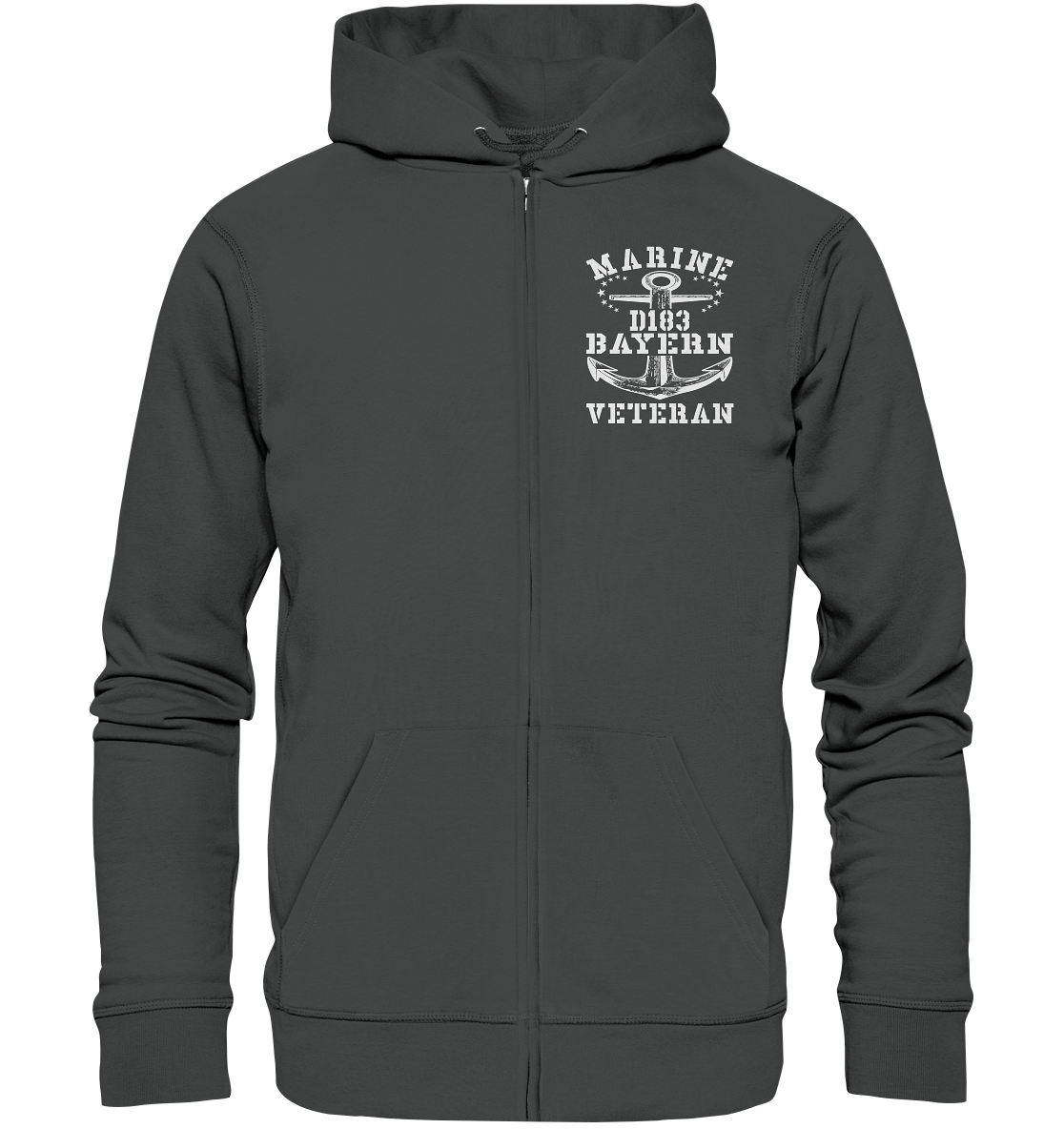 Zerstörer D183 BAYERN Marine Veteran - Organic Kapuzenjacke