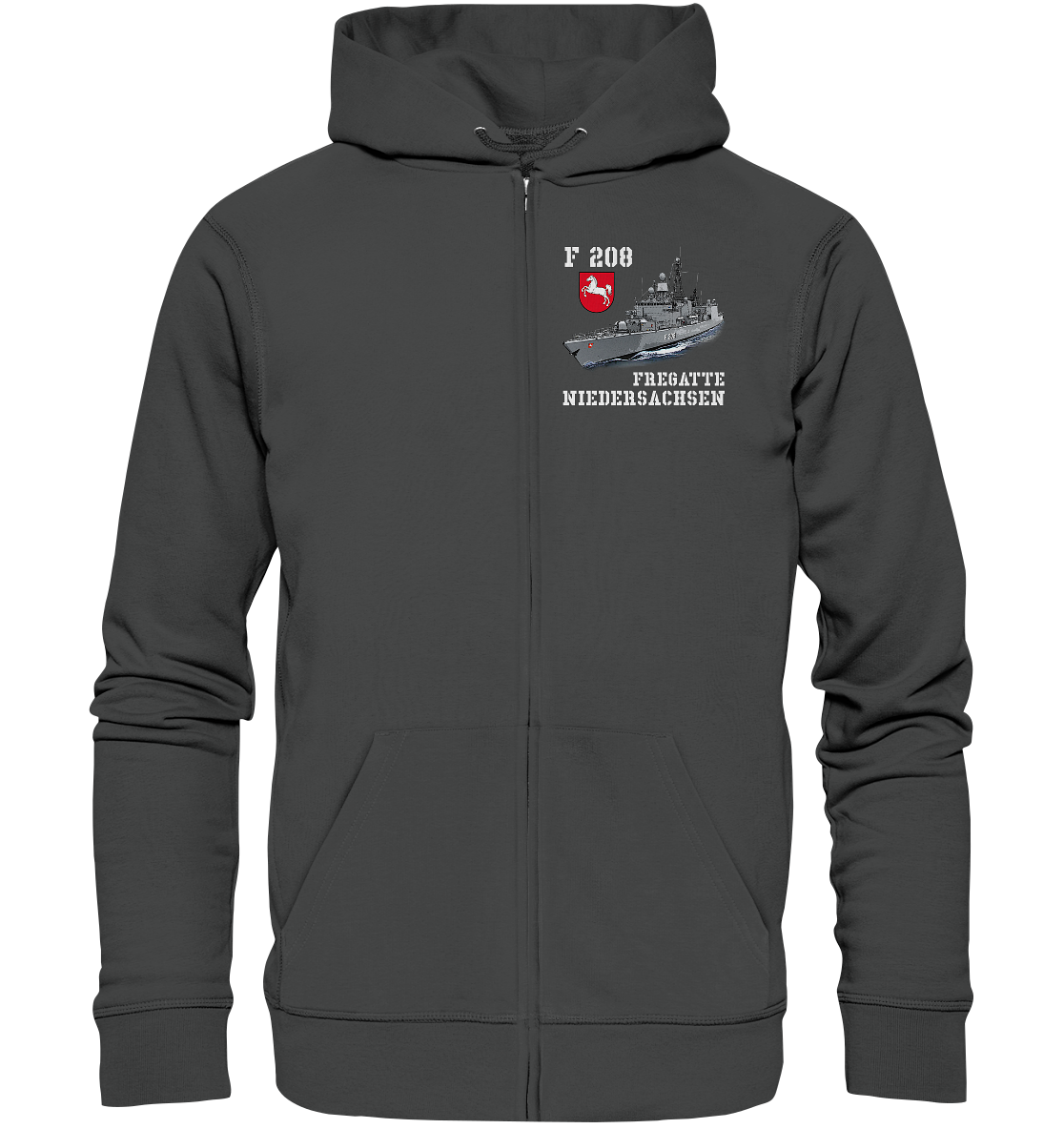 F208 Fregatte NIEDERSACHSEN - Organic Kapuzenjacke