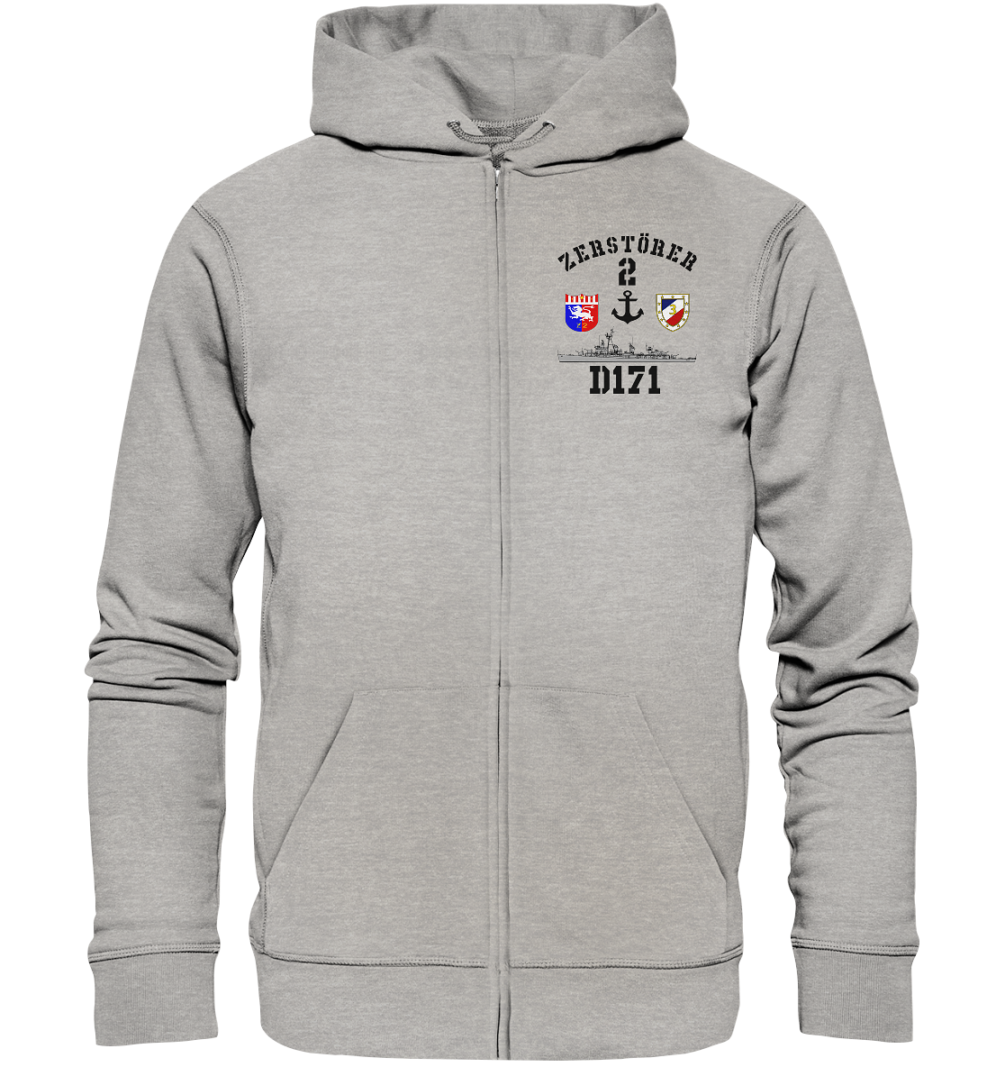 D171 ZERSTÖRER 2 Anker - Organic Kapuzenjacke