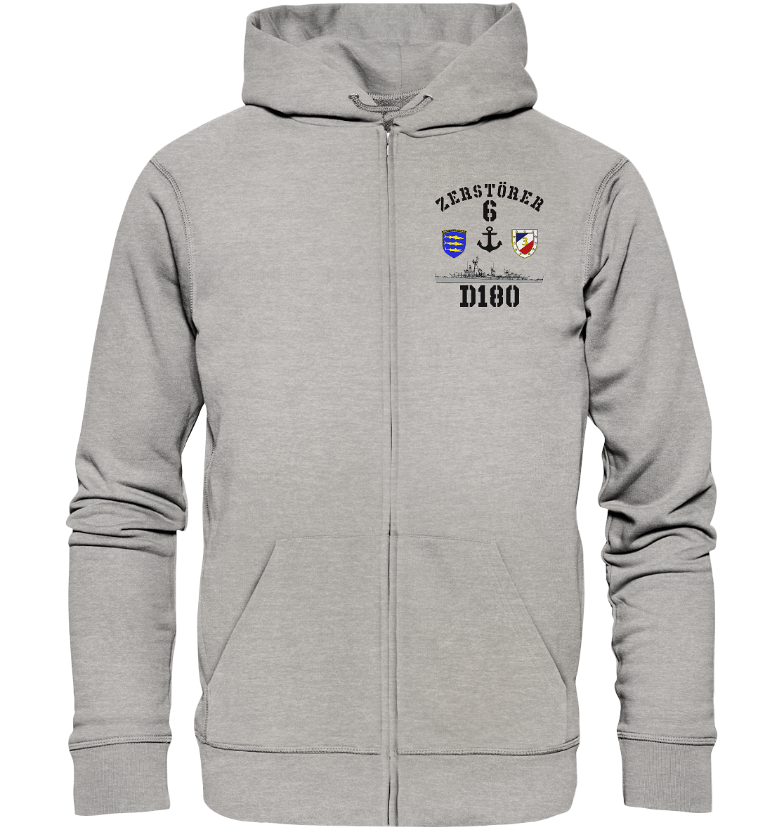 D180 ZERSTÖRER 6 Anker - Organic Kapuzenjacke