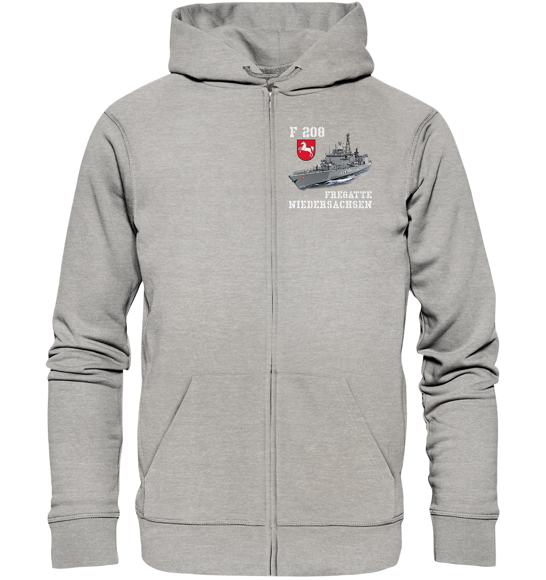 F208 Fregatte NIEDERSACHSEN - Organic Kapuzenjacke